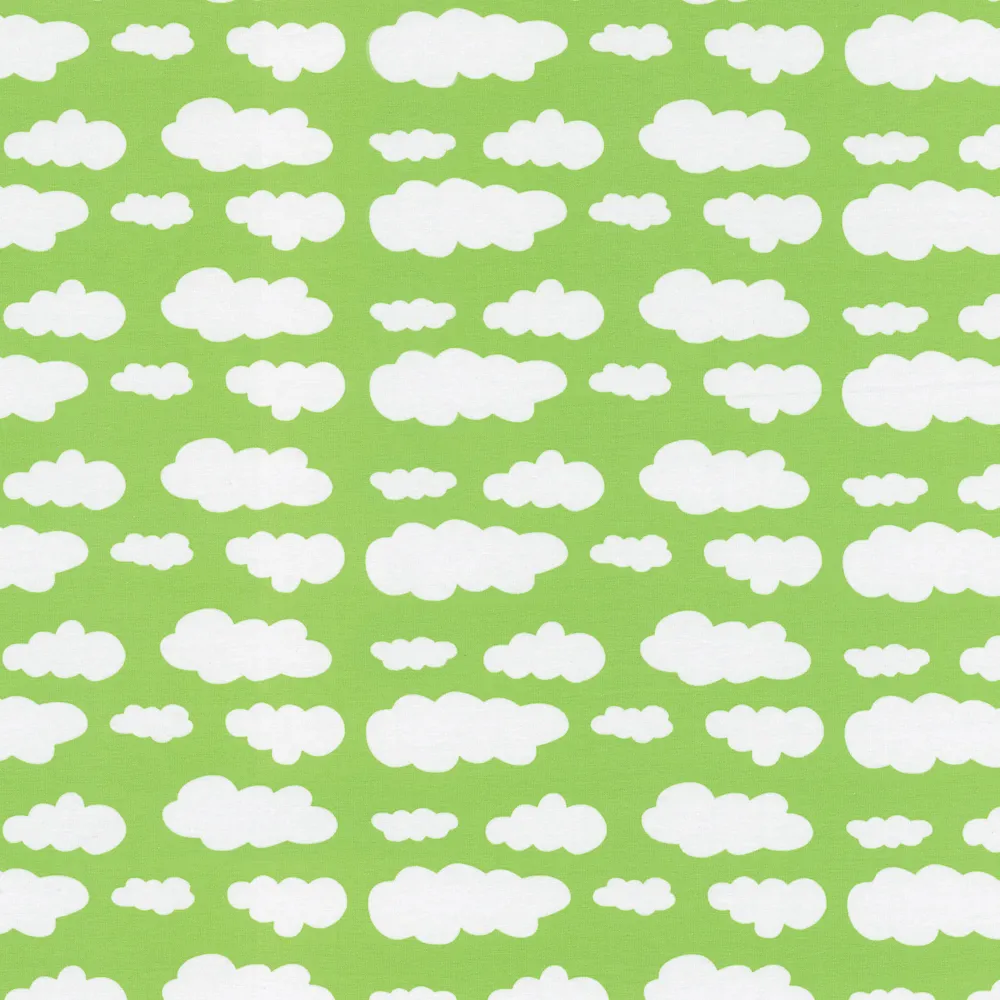 Groene tricot met wolken